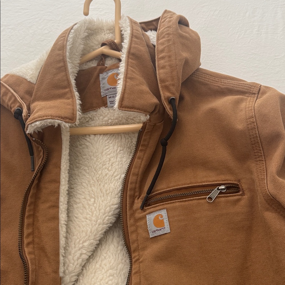 Carhartt Tan Jacket with Cream Lining - Picture 4 of 9